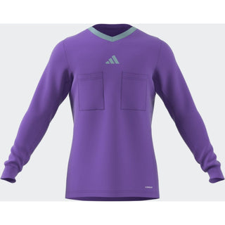 adidas Jersey adidas 3 Stripe Referee 22 LS Shirt - Purple Rush