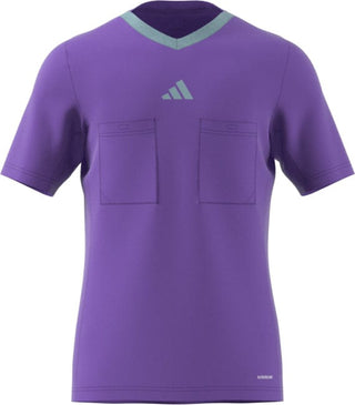 adidas Jersey adidas 3 Stripe Referee 22 SS Shirt - Purple Rush