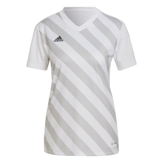 adidas Jersey adidas Entrada 22 Womens GFX SS Shirt - White/Team Light Grey