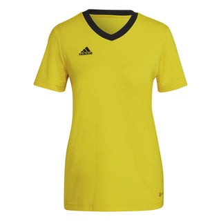 adidas Jersey adidas Entrada 22 Womens SS Shirt - Team Yellow/Black