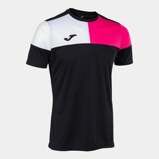 Joma Jersey Joma Kids Crew V Short Sleeve Jersey Black Pink White