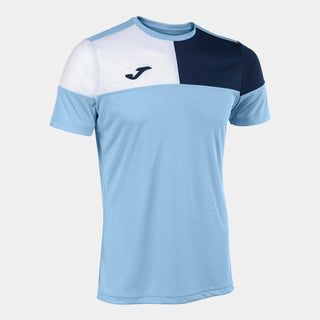 Joma Jersey Joma Kids Crew V Short Sleeve Jersey Sky Blue Navy White