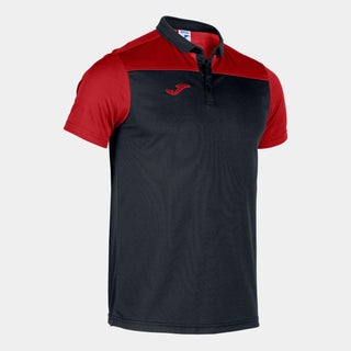 Joma Polo Joma Combi Polo Shirt Black-Red S/S