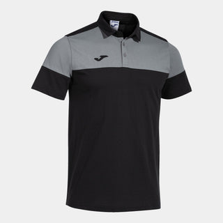 Joma Polo Joma Crew V Short Sleeve Polo Black Grey