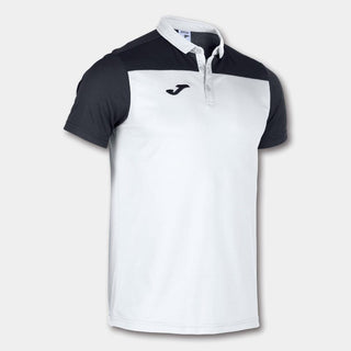 Joma Polo Joma Hobby II Short Sleeve Polo Shirt - White / Black