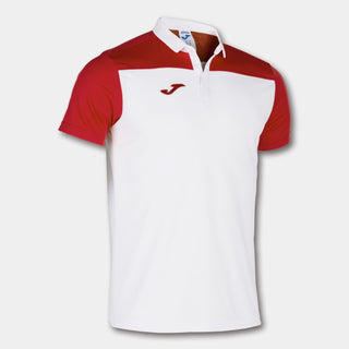 Joma Polo Joma Kids Combi Polo Shirt White-Red S/S