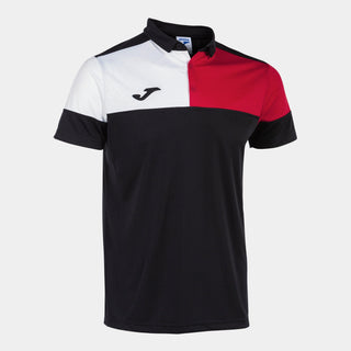 Joma Polo Joma Kids Crew V Short Sleeve Polo Black Red White