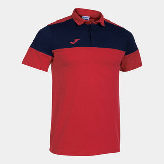 Joma Polo Joma Kids Crew V Short Sleeve Polo Red Navy