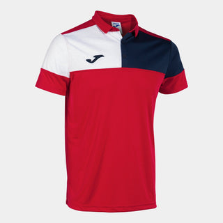 Joma Polo Joma Kids Crew V Short Sleeve Polo Red Navy White