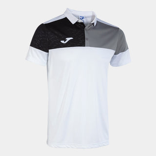 Joma Polo Joma Kids Crew V Short Sleeve Polo White Grey Black