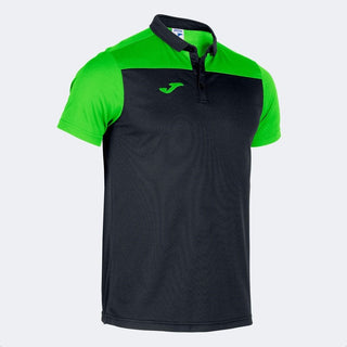 Joma Polo Joma Kids Hobby II Short Sleeve Polo Shirt - Black / Green