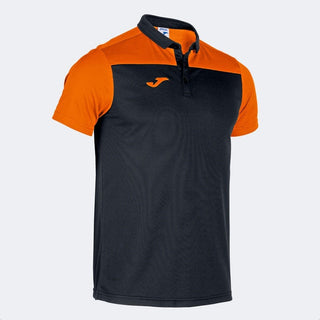 Joma Polo Joma Kids Hobby II Short Sleeve Polo Shirt - Black / Orange