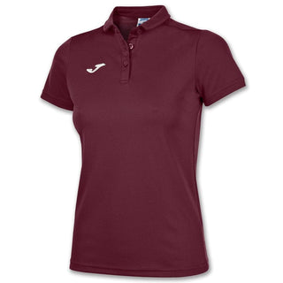 Joma Polo Joma Womens Hobby Short Sleeve Polo Shirt - Burgundy
