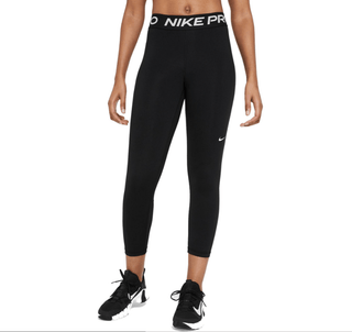 Nike Base Layer Black Nike Pro 365 Women's Mid-Rise Cropped Leggings - Black