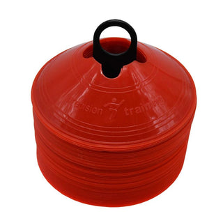 Precision Training Equipment Red Precision Saucer Cones : Set of 50 - Red