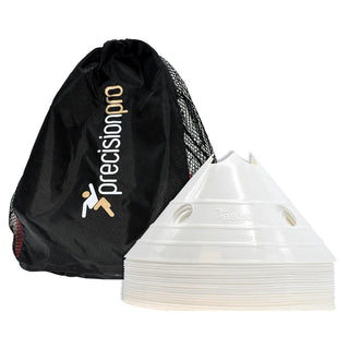 Precision Training Equipment White Precision Giant Saucer Cone (Set of 20) - White